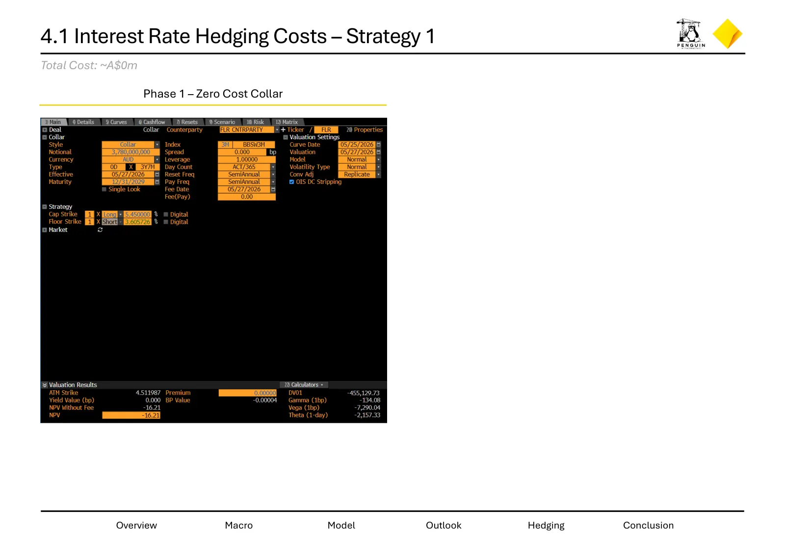 Hedging strategies for Penguin Infrastructure, slide 20 of 26