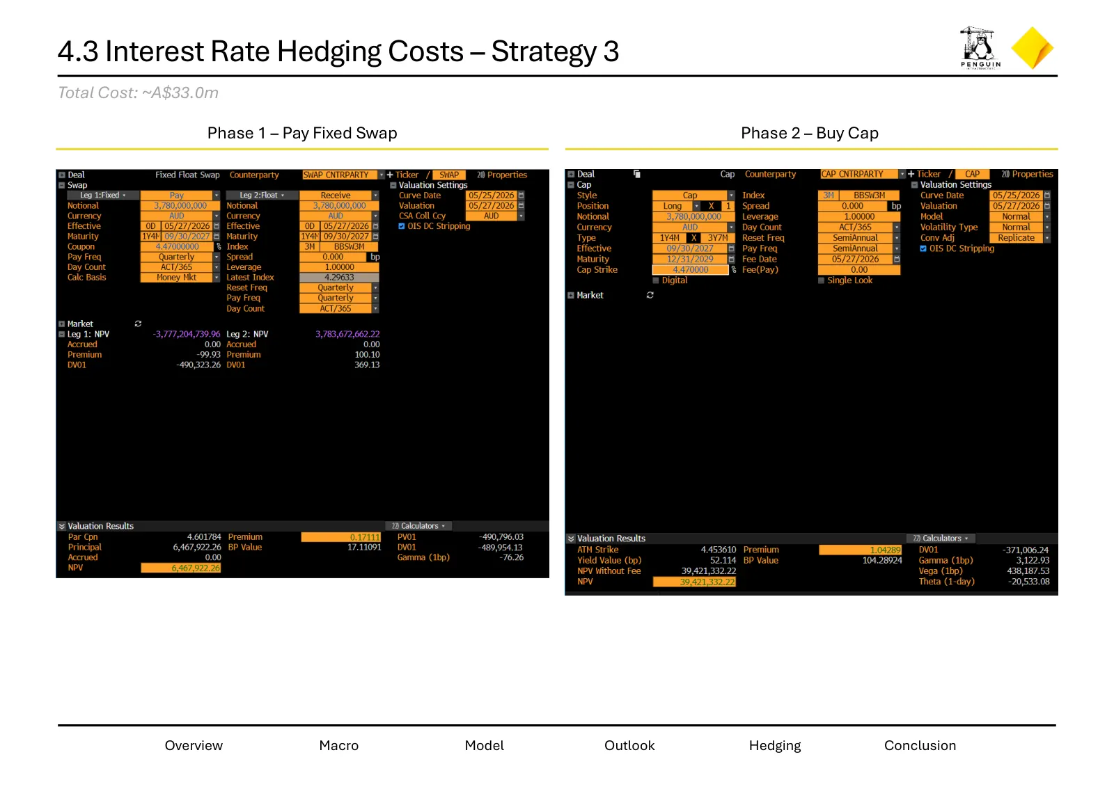 Hedging strategies for Penguin Infrastructure, slide 22 of 26