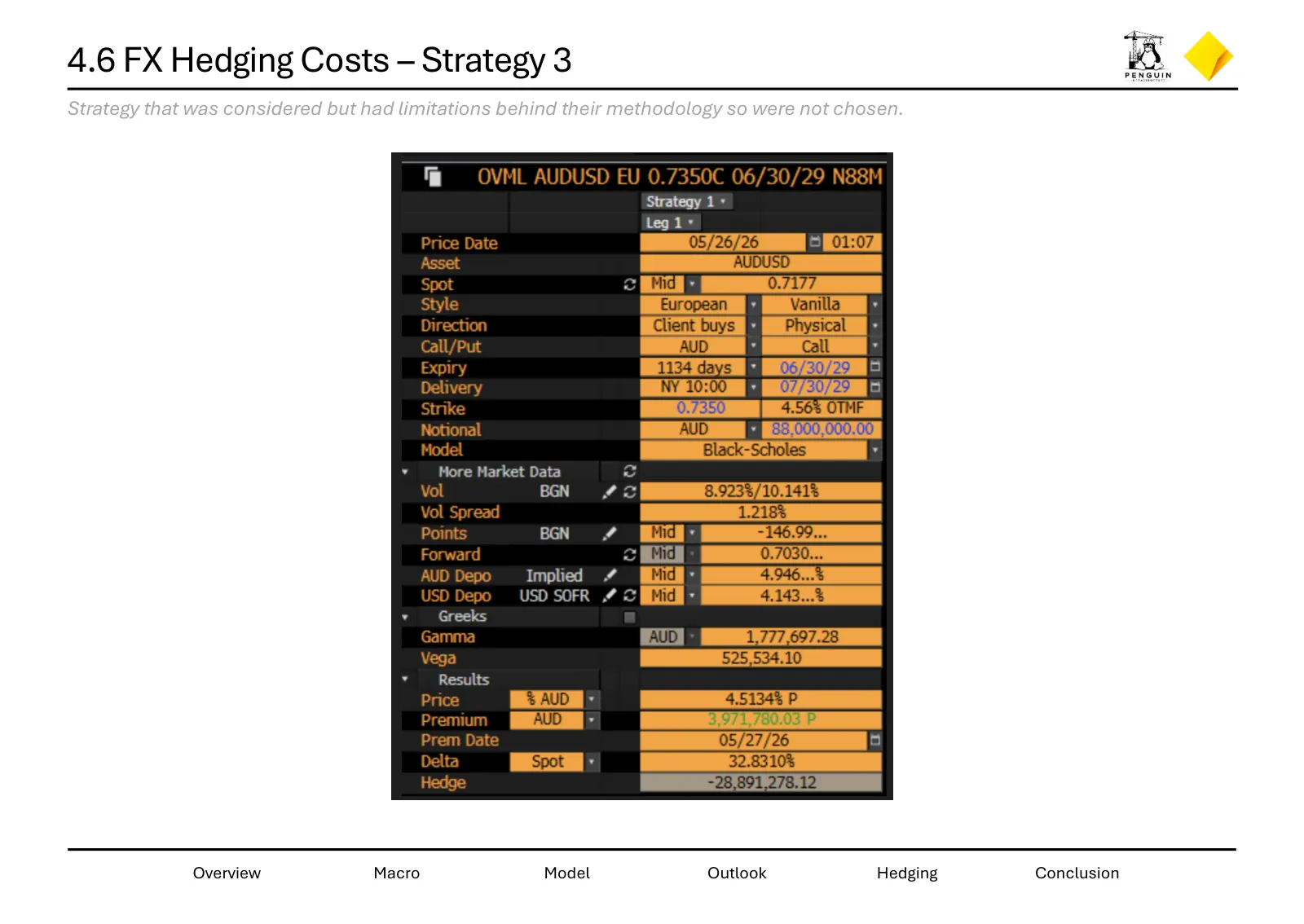 Hedging strategies for Penguin Infrastructure, slide 25 of 26