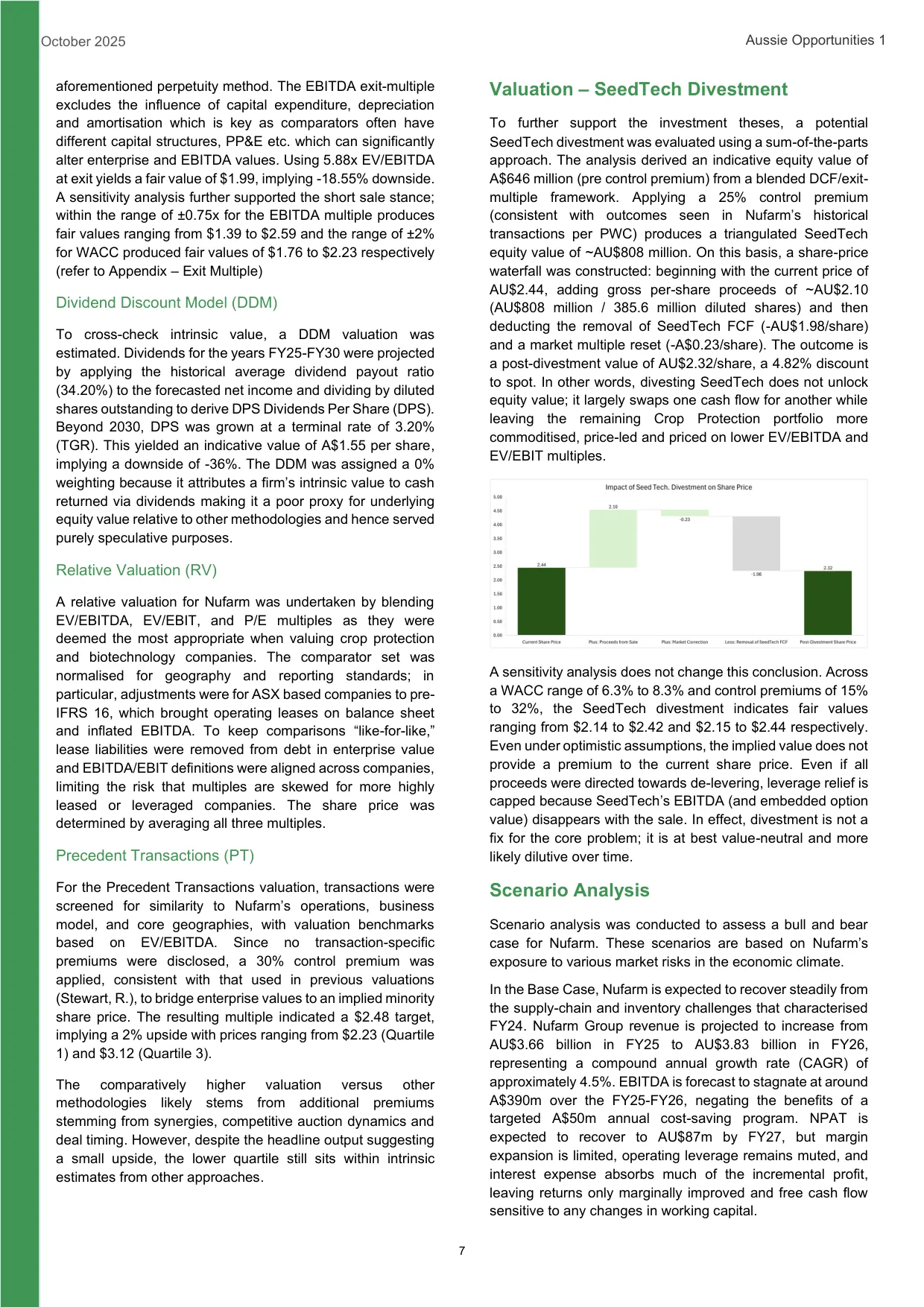 Nufarm equity research report, page 7 of 17