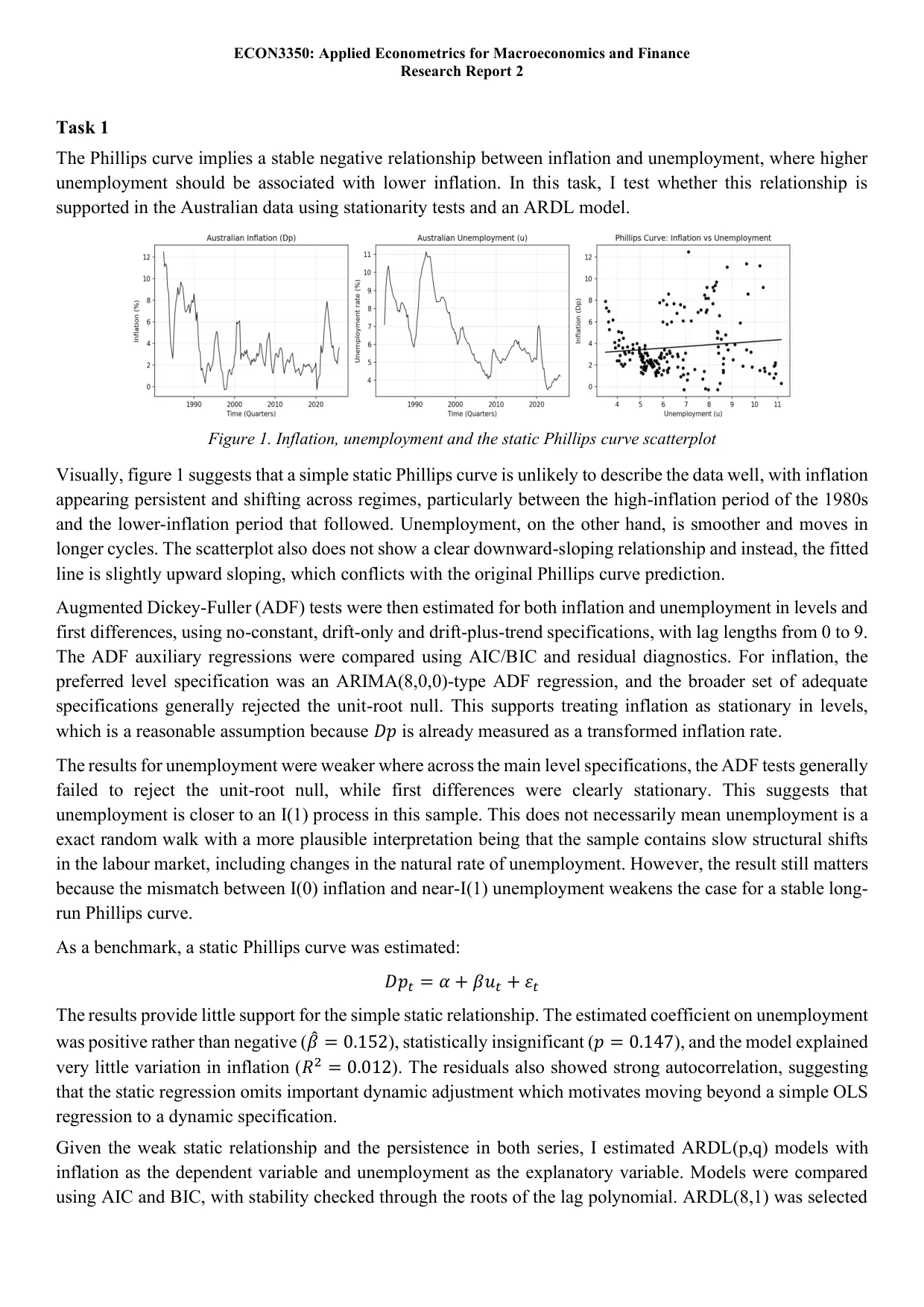The Phillips curve and inflation forecasts, page 1 of 12